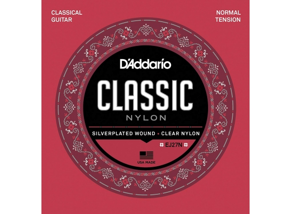 D´Addario Jogo de Cordas Nylon Guitarra Clássica EJ27N D´Addario Jogo de Cordas Nylon Guitarra Clássica EJ27N